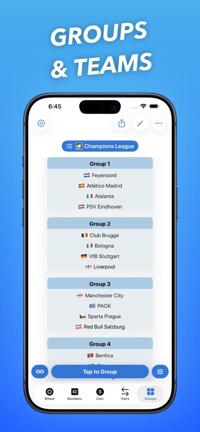 Random groups and teams
